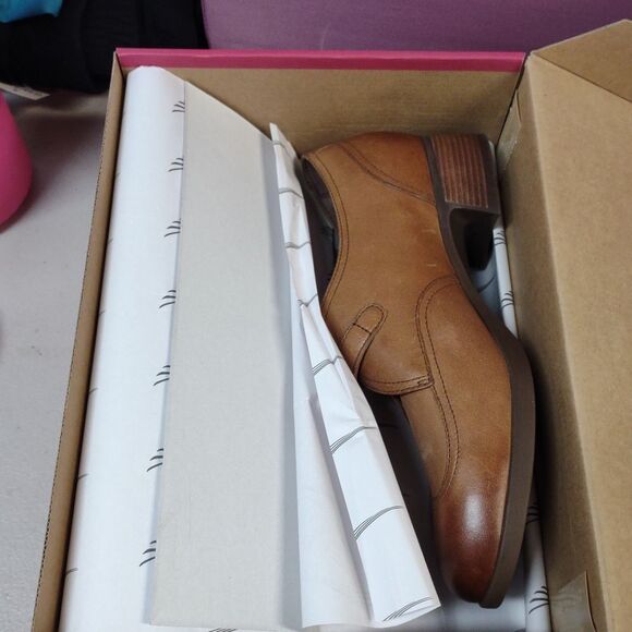 Dansko Women's 39 Livie Slip On Saddle Brown Burnished Nappa Loafers - New - Picture 5 of 6